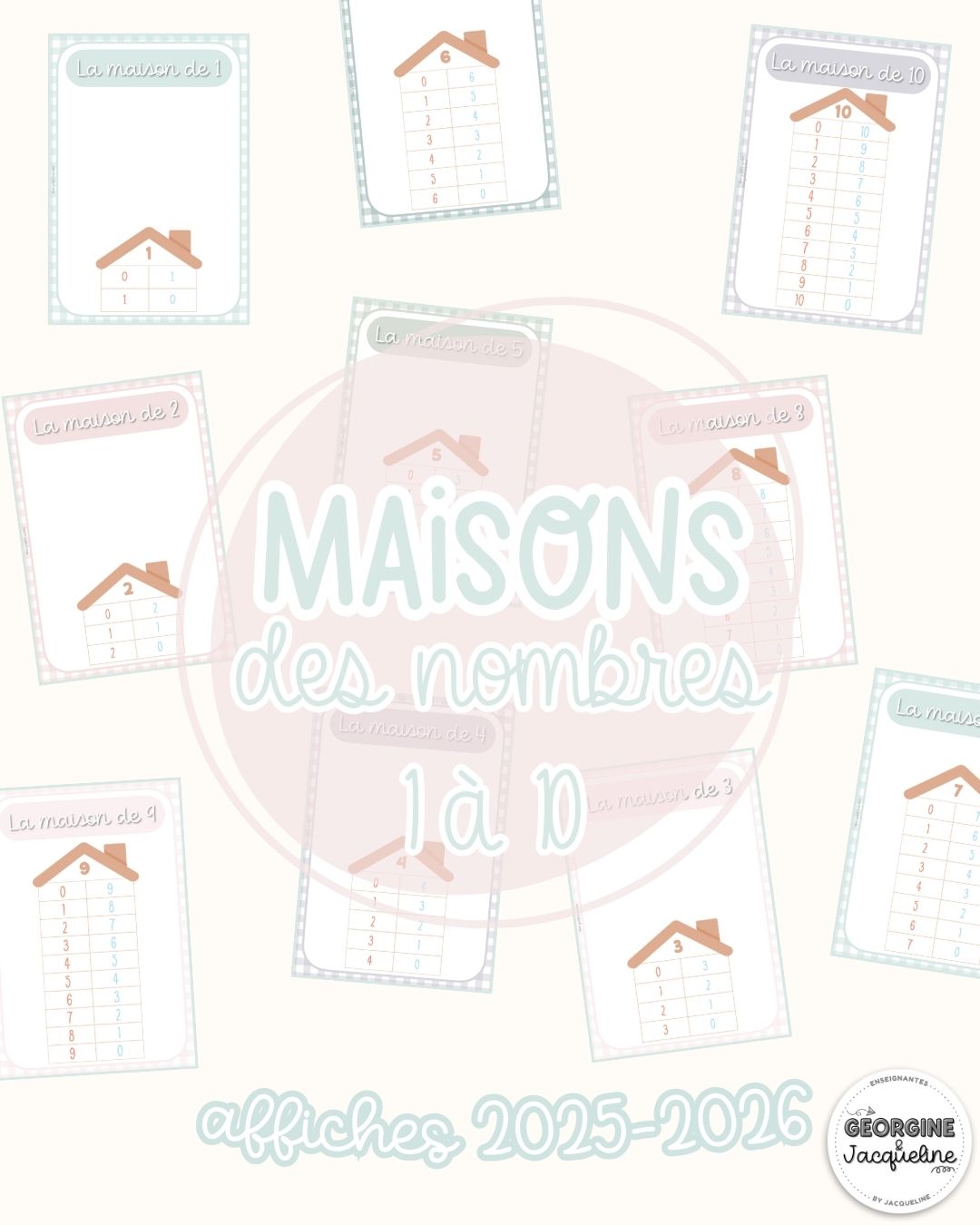 Maisons des nombres – Affichage 2025-2026 - couleurs douces