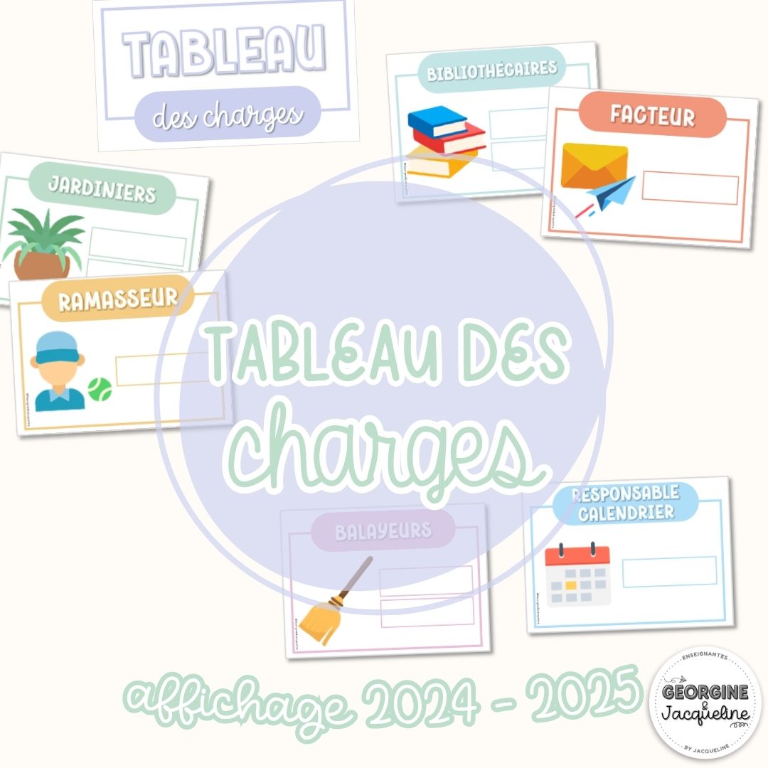 Charges / responsabilités – Affichage