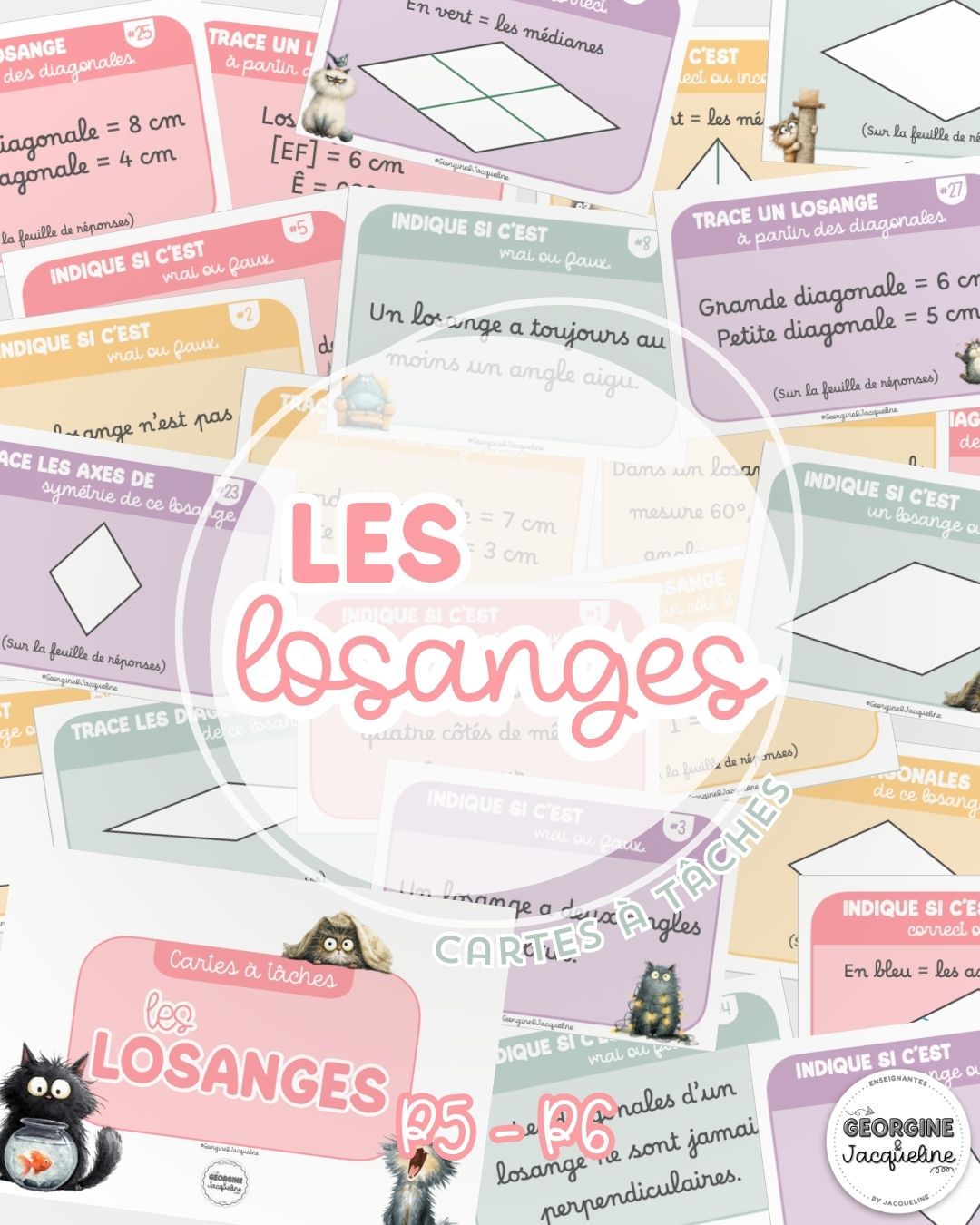 Les losanges – Cartes à tâches (CÀT)