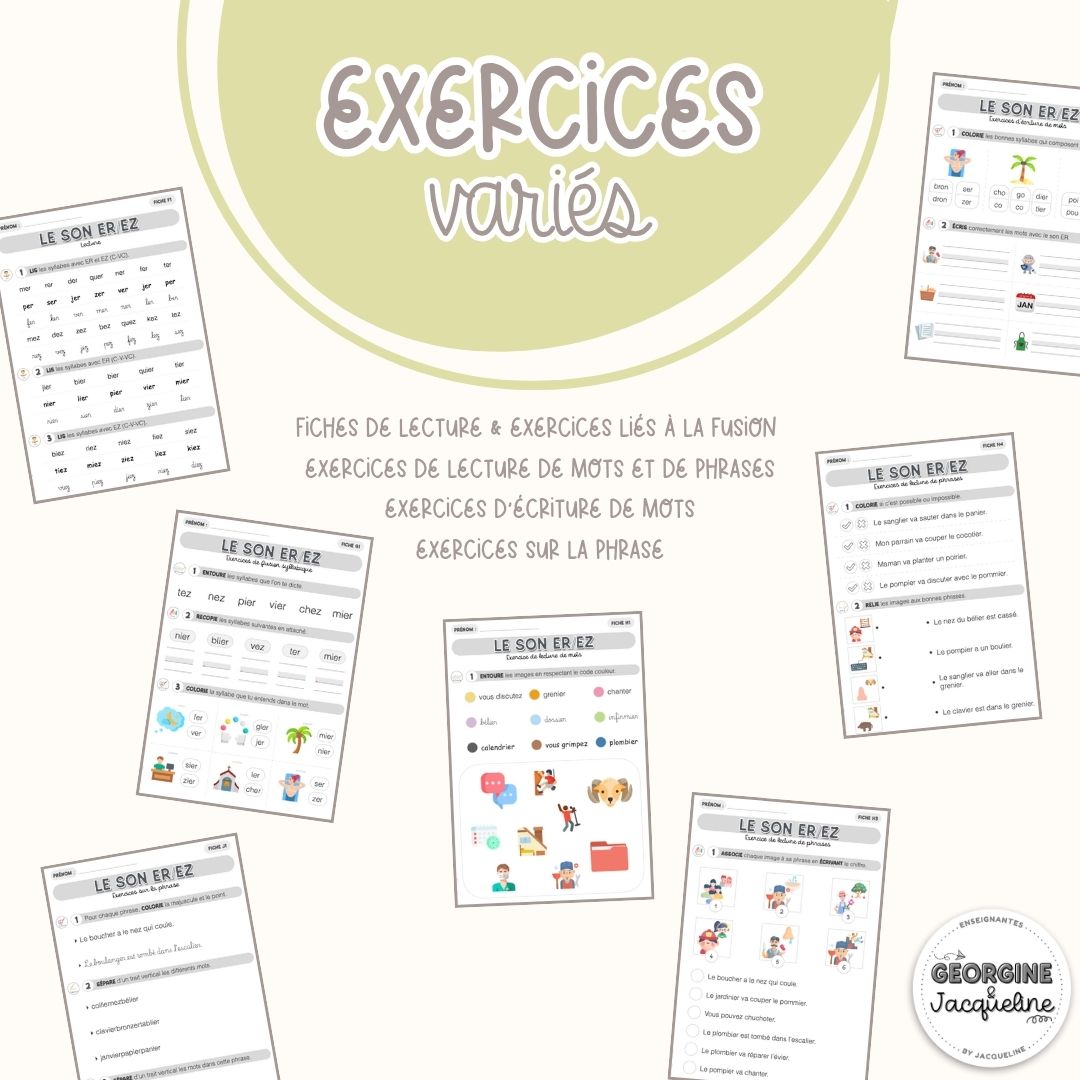 Le son ER/EZ - dossier d'apprentissage du code