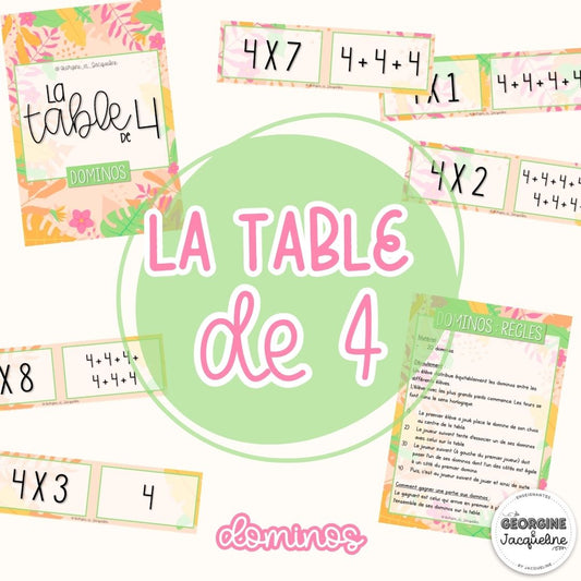 La table de 4 – Ateliers (pack économique)