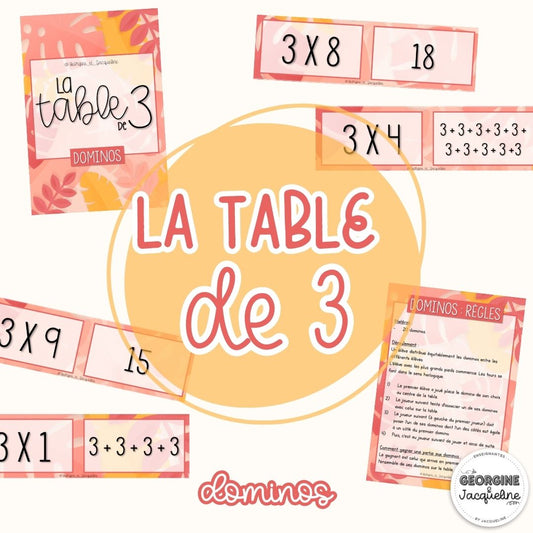 La table de 3 – Ateliers (pack économique)