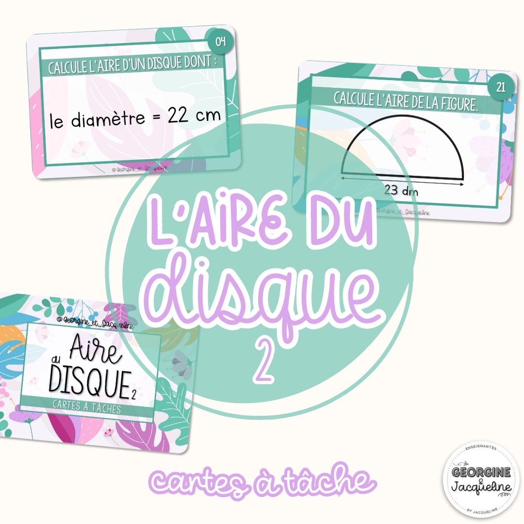 L’aire du disque – Pack économique – Séries 1 et 2 – CÀT / cartes à tâches