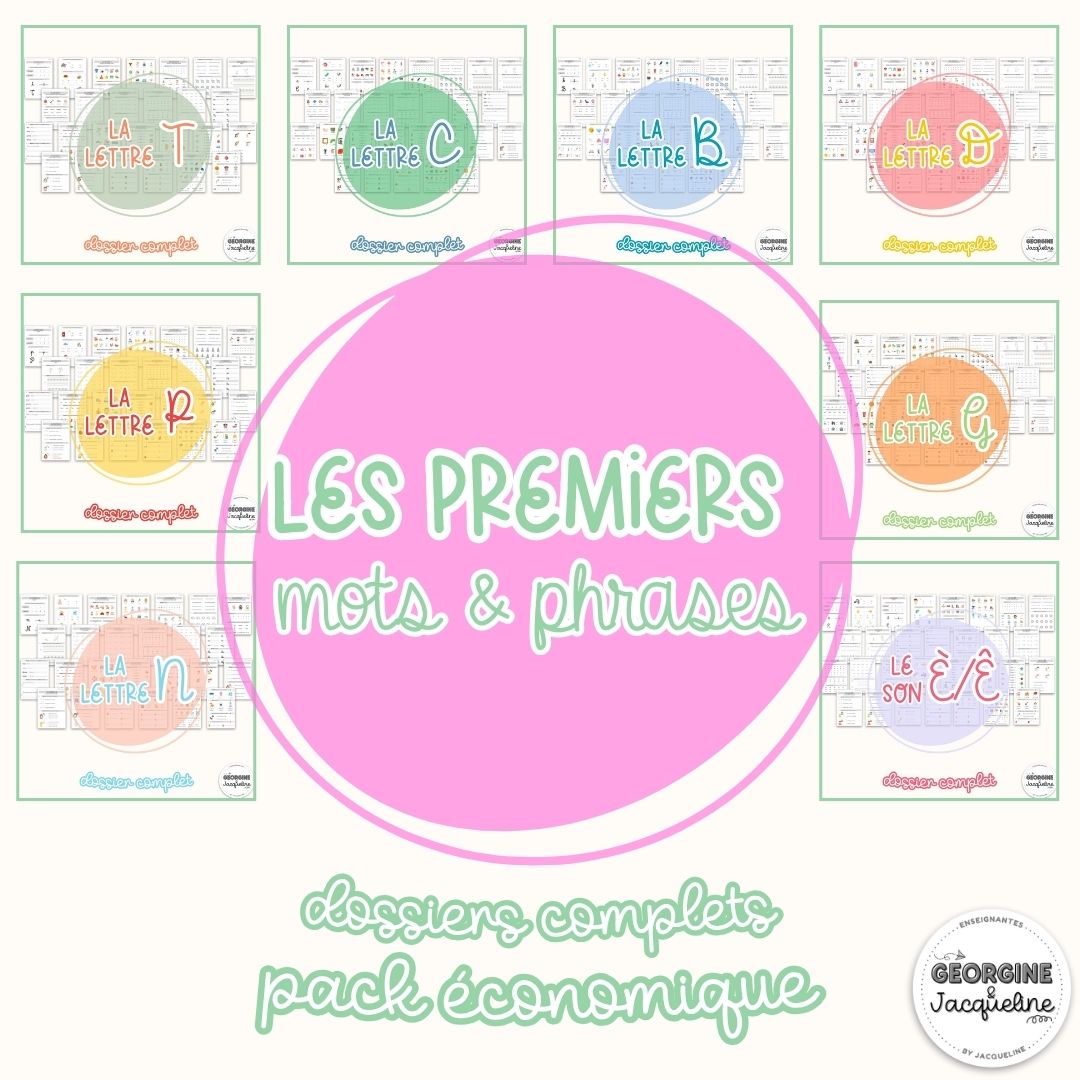 Les premiers mots et les premières phrases - Dossiers d'apprentissage du code - Pack économique