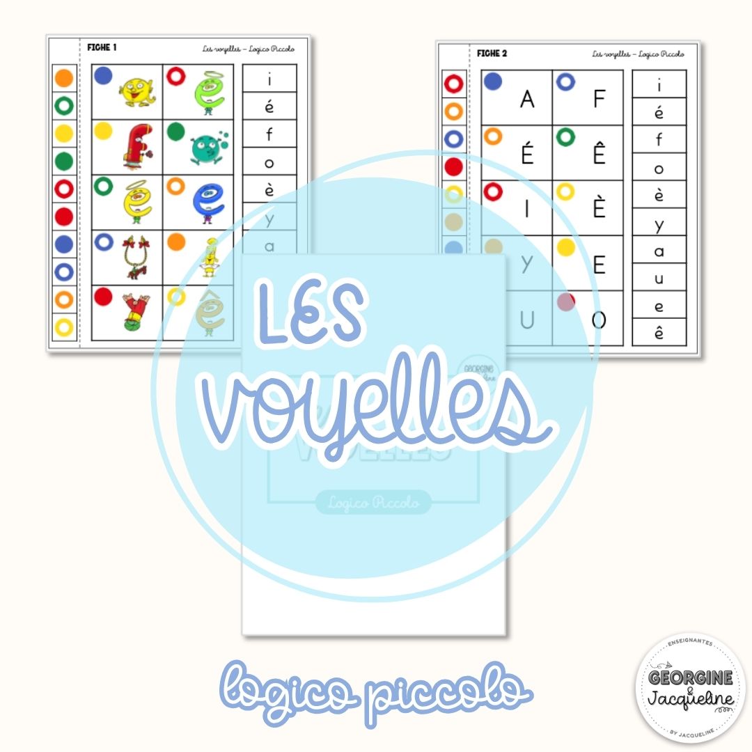 Les voyelles – Fiches Logico Piccolo