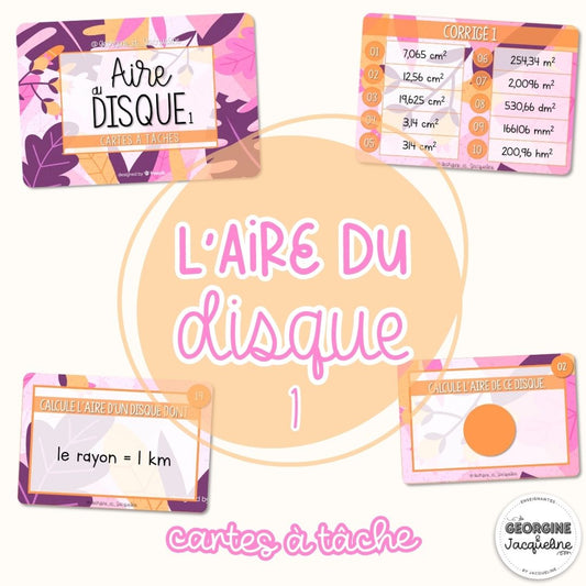L’aire du disque – Pack économique – Séries 1 et 2 – CÀT / cartes à tâches