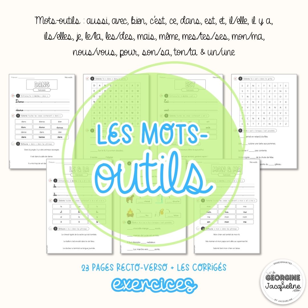 Les mots-outils – Exercices