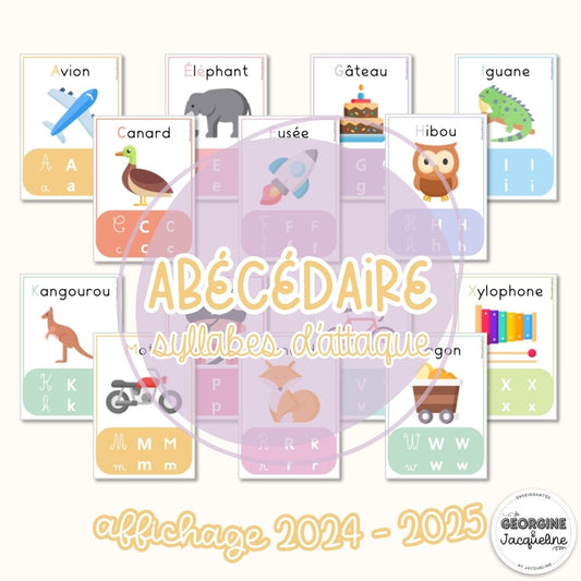Abécédaire (syllabes d’attaque) – Affichage 2024-2025