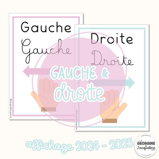 Gauche et droite – Affichage 2024 – 2025