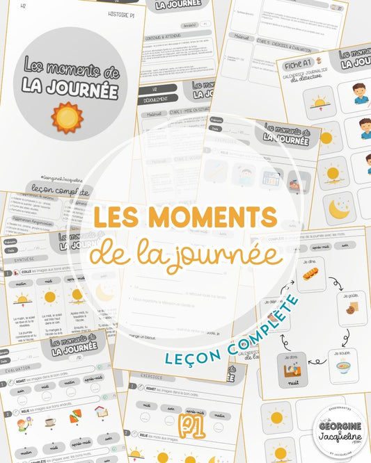 Les moments de la journée – Leçon complète