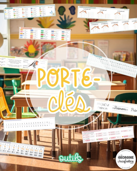 Fiches porte-clés "outils"