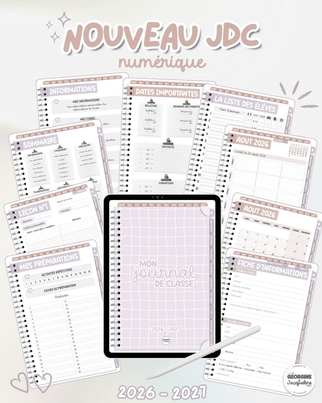 Le journal de classe numérique 2026-2027