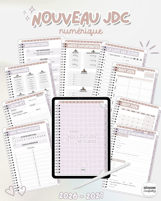 Le journal de classe numérique 2026-2027