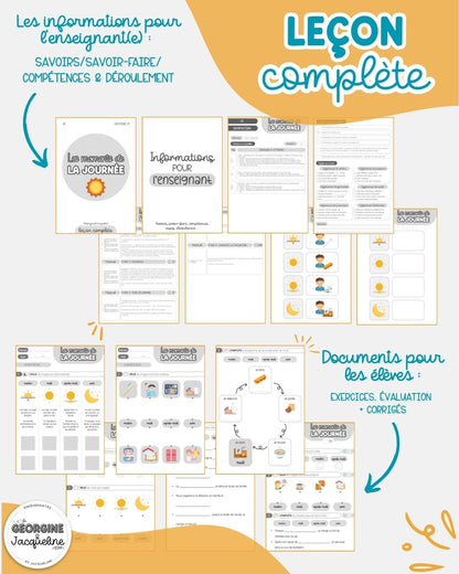 Les moments de la journée – Leçon complète