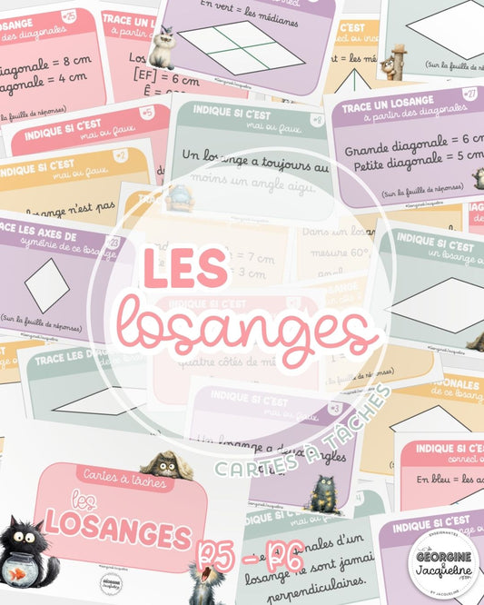 Les losanges – Cartes à tâches (CÀT)