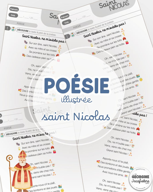 Poésie illustrée pour la Saint-Nicolas