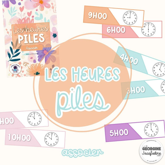 Les heures piles – Associer / Puzzle