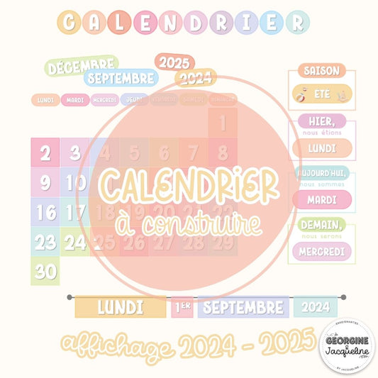 Calendrier – Affichage 2024-2025