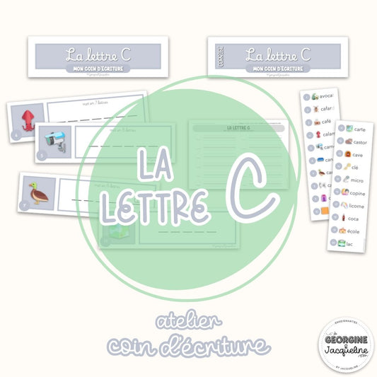 La lettre C – Mon coin d’écriture (atelier)