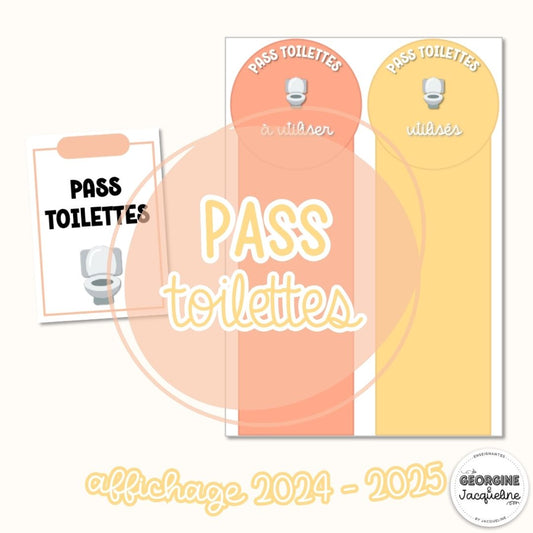Pass toilettes – Affichage 2024 – 2025