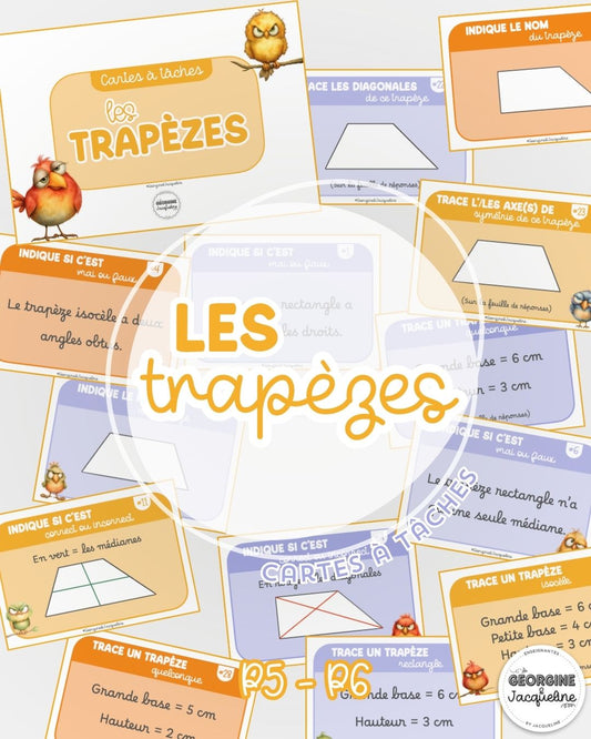 Les trapèzes – Cartes à tâches (CÀT)