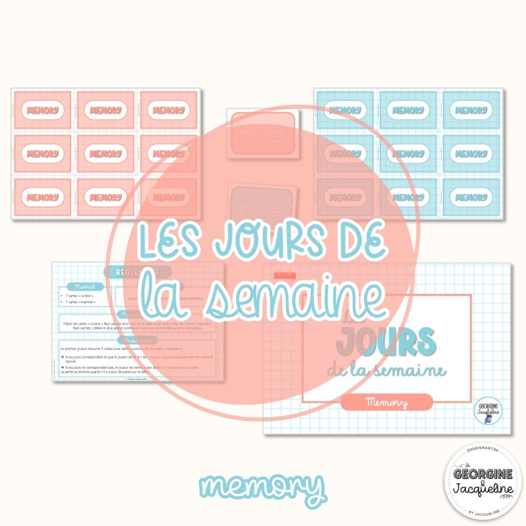 Les jours de la semaine - Pack économique complet – leçon + 8 ateliers