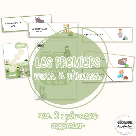 Je lis des mots et des phrases – Associer : niveau 2 – phrases (atelier)