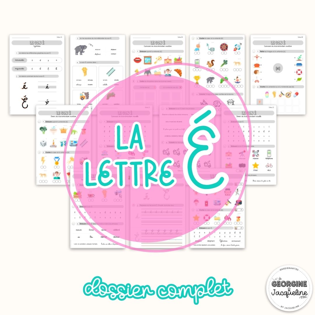 Les voyelles + é - dossiers d'apprentissage du code – Pack économique