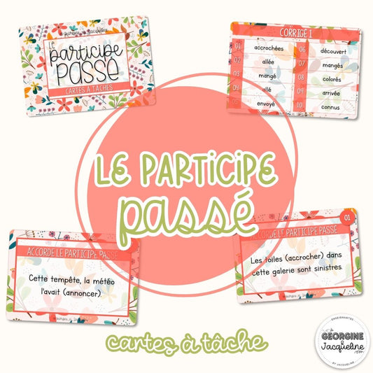 Le participe passé – CÀT / Cartes à tâches