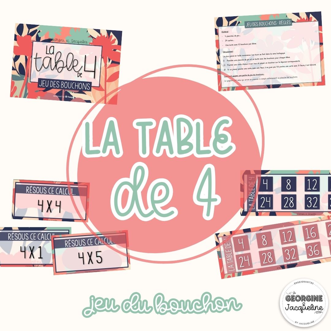 La table de 4 – Ateliers (pack économique)