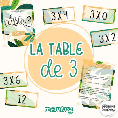 La table de 3 – Ateliers (pack économique)