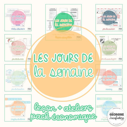 Les jours de la semaine - Pack économique complet – leçon + 8 ateliers