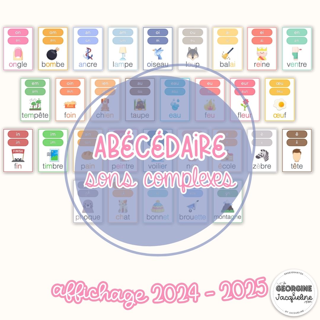 Abécédaire des sons complexes – Affichage 2024 - 2025