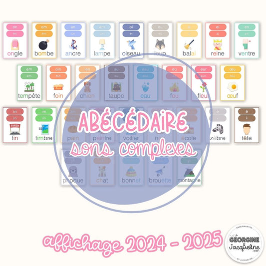 Abécédaire des sons complexes – Affichage 2024 - 2025