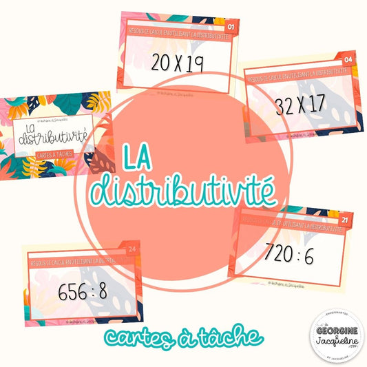 La distributivité – Cartes à tâches (CÀT)