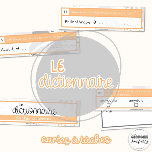Le dictionnaire – CÀT / Cartes à tâches