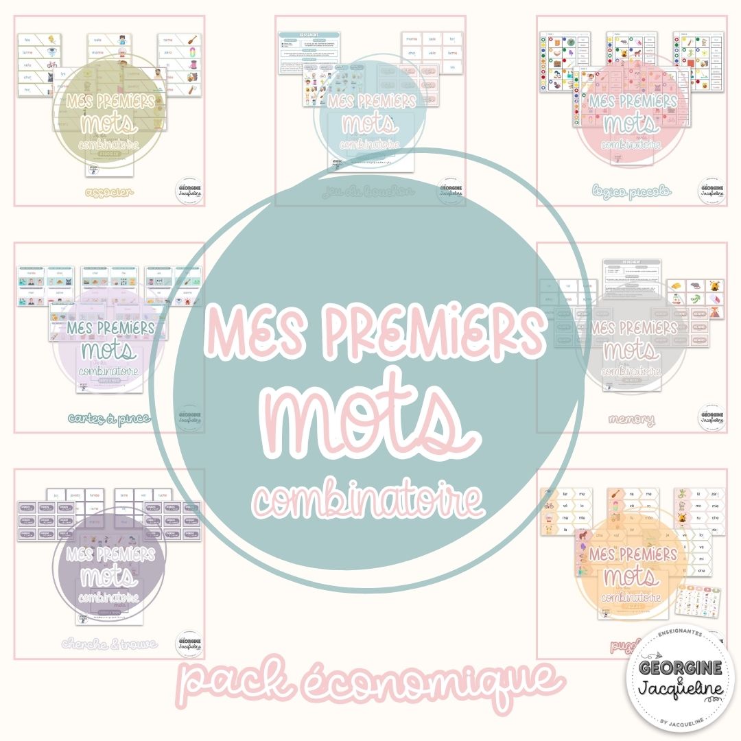 Je lis mes premiers mots – Pack économique (7 ateliers)