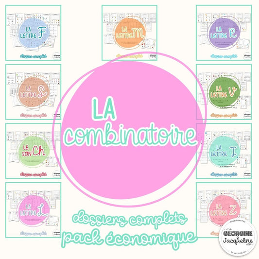 La combinatoire - Dossiers d'apprentissage du code - Pack économique