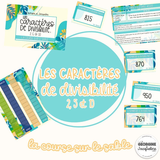 Les caractères de divisibilité : 2, 5 et 10 – Jeu de plateau