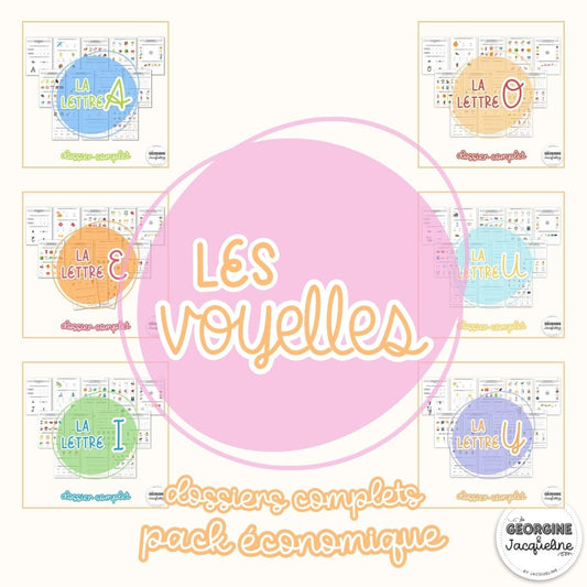 Les voyelles - dossiers d'apprentissage du code – Pack économique